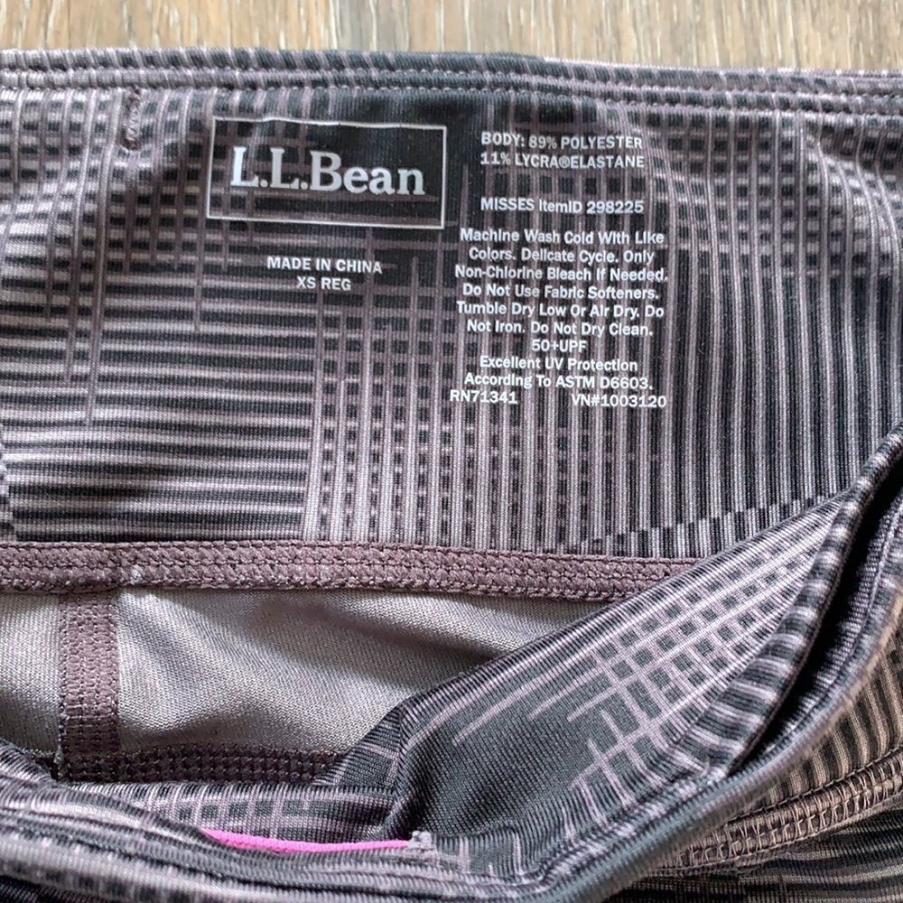 LL Bean yoga walking running workout leggings sz xs - Picture 2 of 8